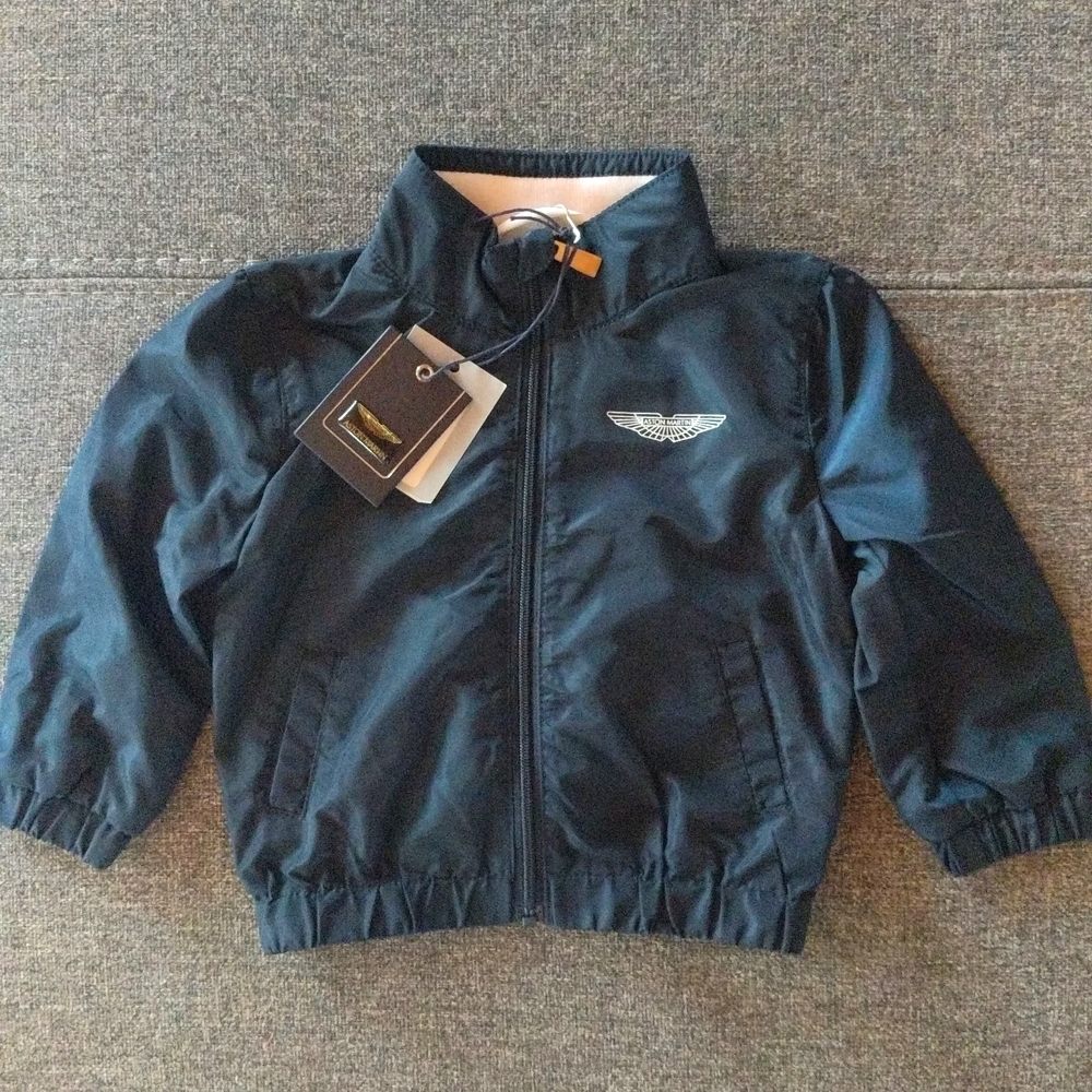 NWT Aston Martin K-WAY Faceazard Baby Coat / Wind Breaker